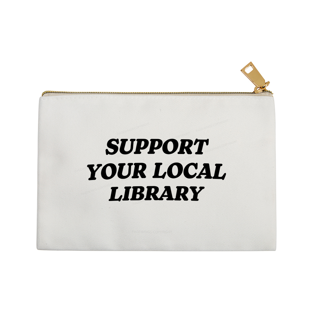 Pagewings Support Your Local Library Pouch