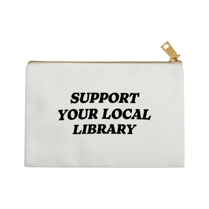 Pagewings Support Your Local Library Pouch