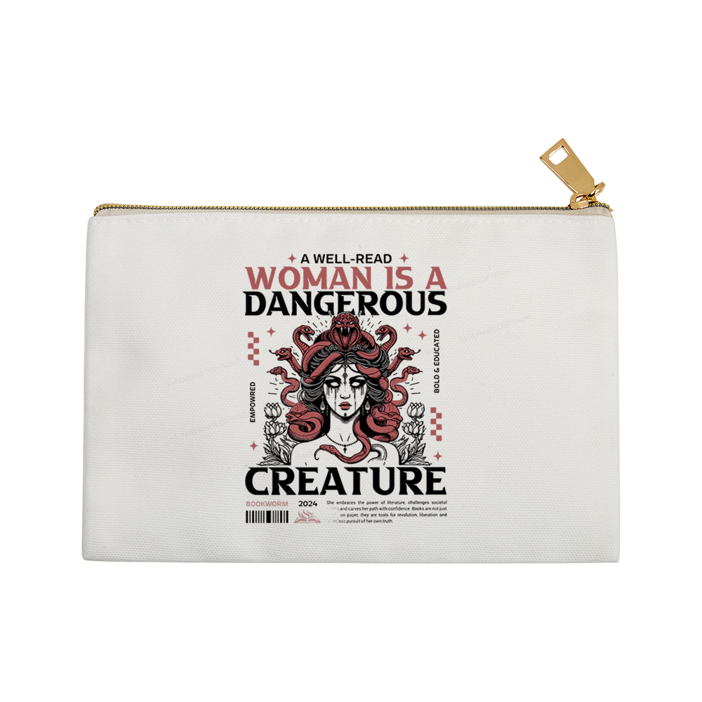 Pagewings A Well-Read Woman is A Dangerous Creature Pouch