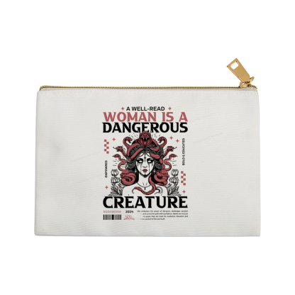 Pagewings A Well-Read Woman is A Dangerous Creature Pouch