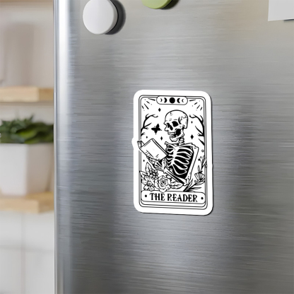 Pagewings Halloween The Reader Tarot Card Fridge Magnet