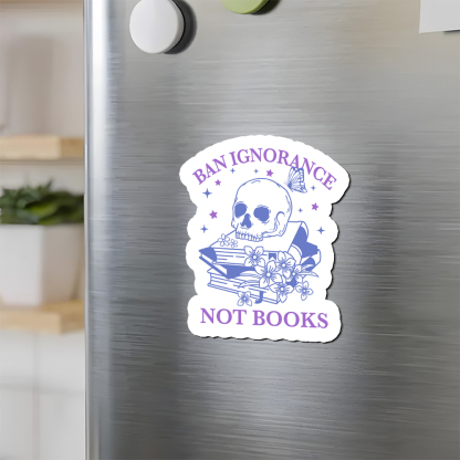 Pagewings Ban Lgnorance Not Books Fridge Magnet