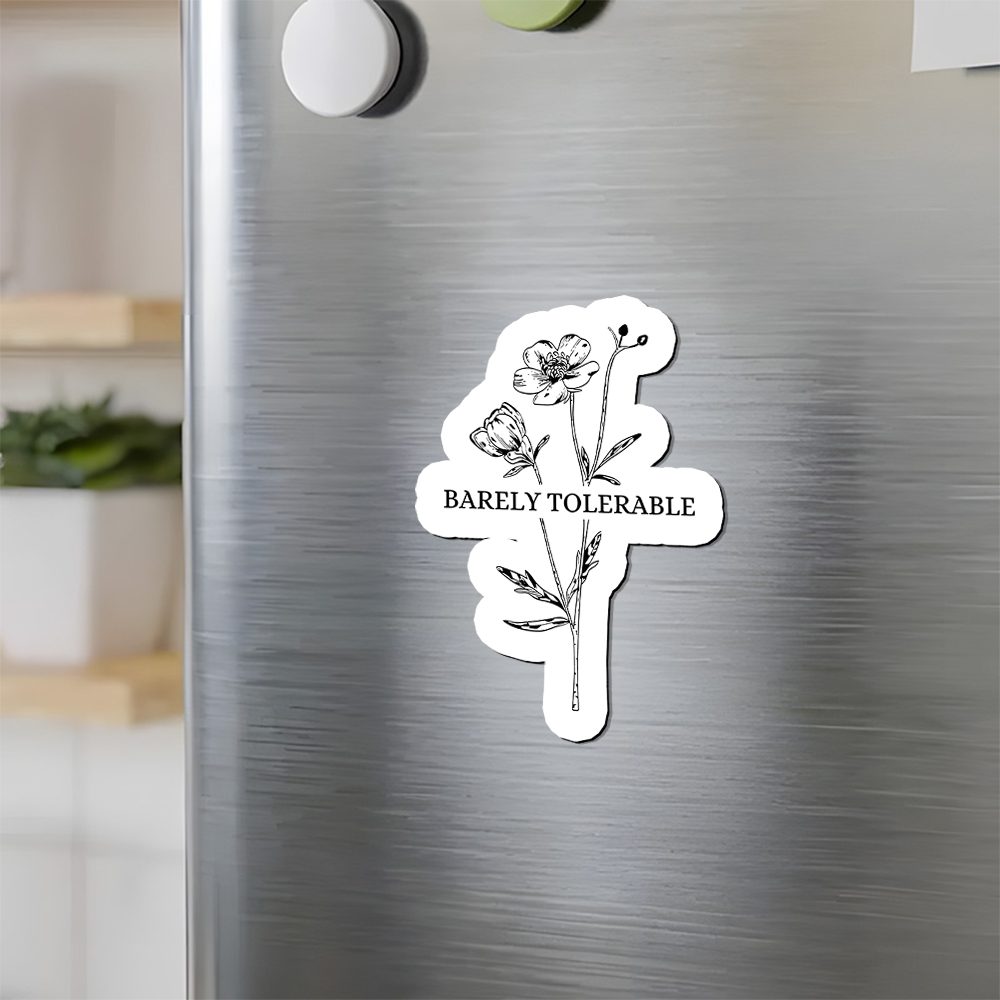 Pagewings Barely Tolerable Fridge Magnet