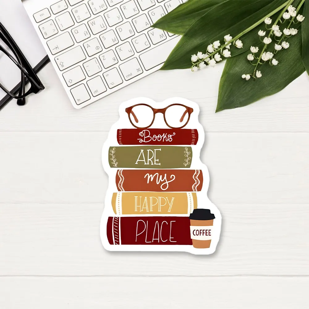 Pagewings Books are My Happy Place Sticker