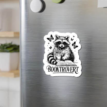 Pagewings Raccoon BookTrovert Fridge Magnet