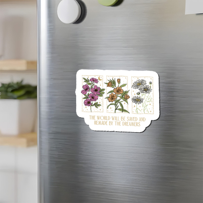 Pagewings The World Will Be Saved And Remade Fridge Magnet