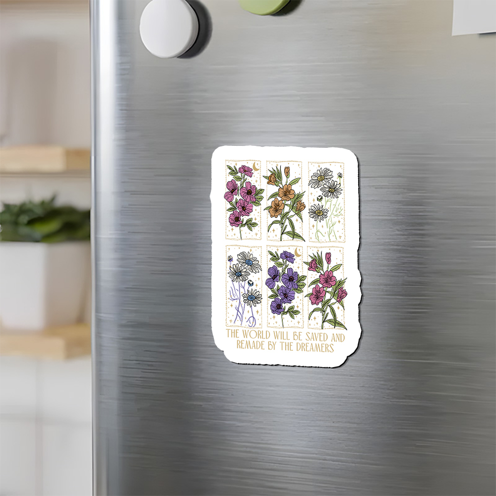 Pagewings The World Will Be Saved And Remade Fridge Magnet