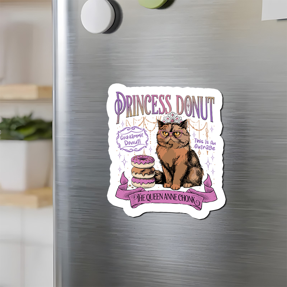 Pagewings Princess Donut Fridge Magnet