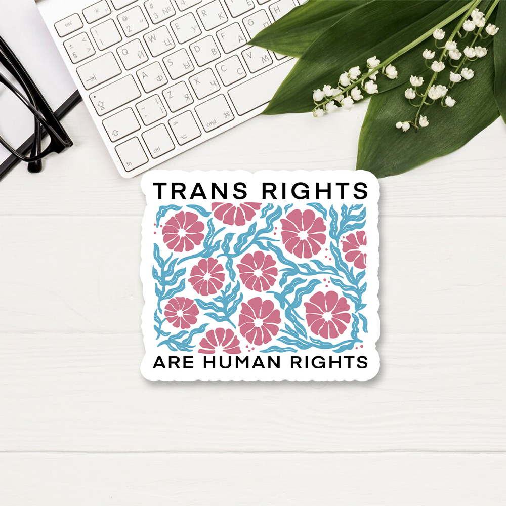 Pagewings Trans Rights Are Human Rights Sticker