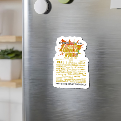 Pagewings Dungeon Crawler World Tour Fridge Magnet