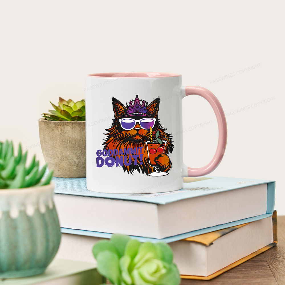 Pagewings Goddammit Donut Mug