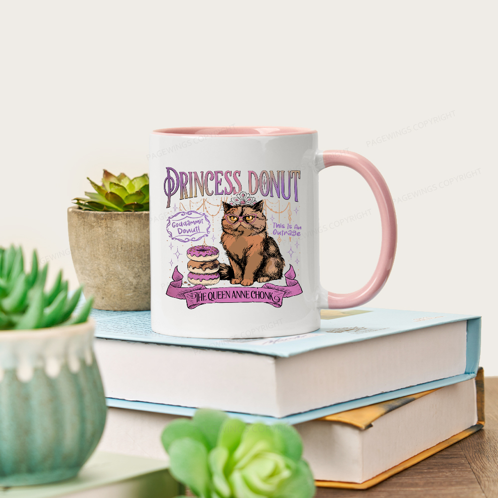 Pagewings Princess Donut Mug