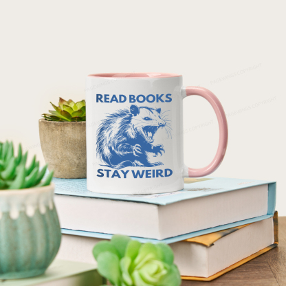 Pagewings Read Books Stay Weird Mug