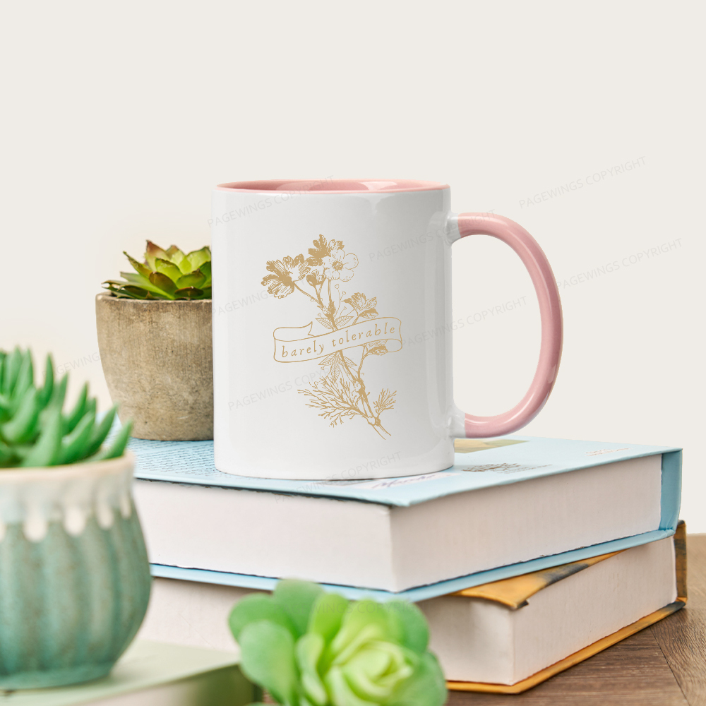 Pagewings Barely Tolerable Mug