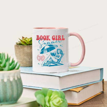 Pagewings Book Girl Summer Mug