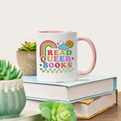 Pagewings Read Queer Books Mug