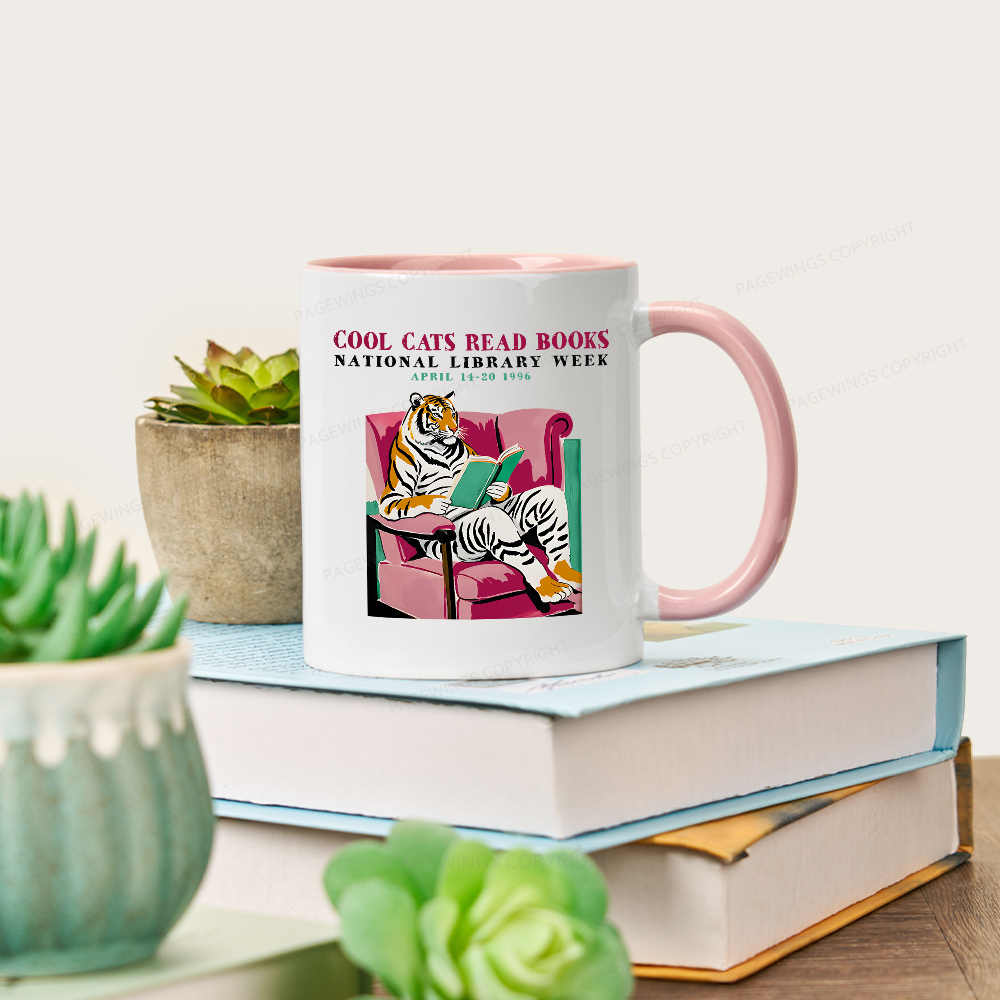 Pagewings Library Week Poster 1996 Mug