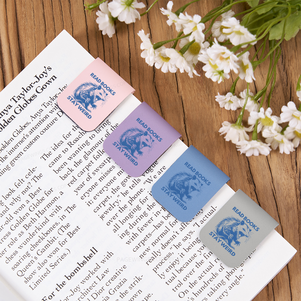 Pagewings Read Books Stay Weird Magnetic Bookmark