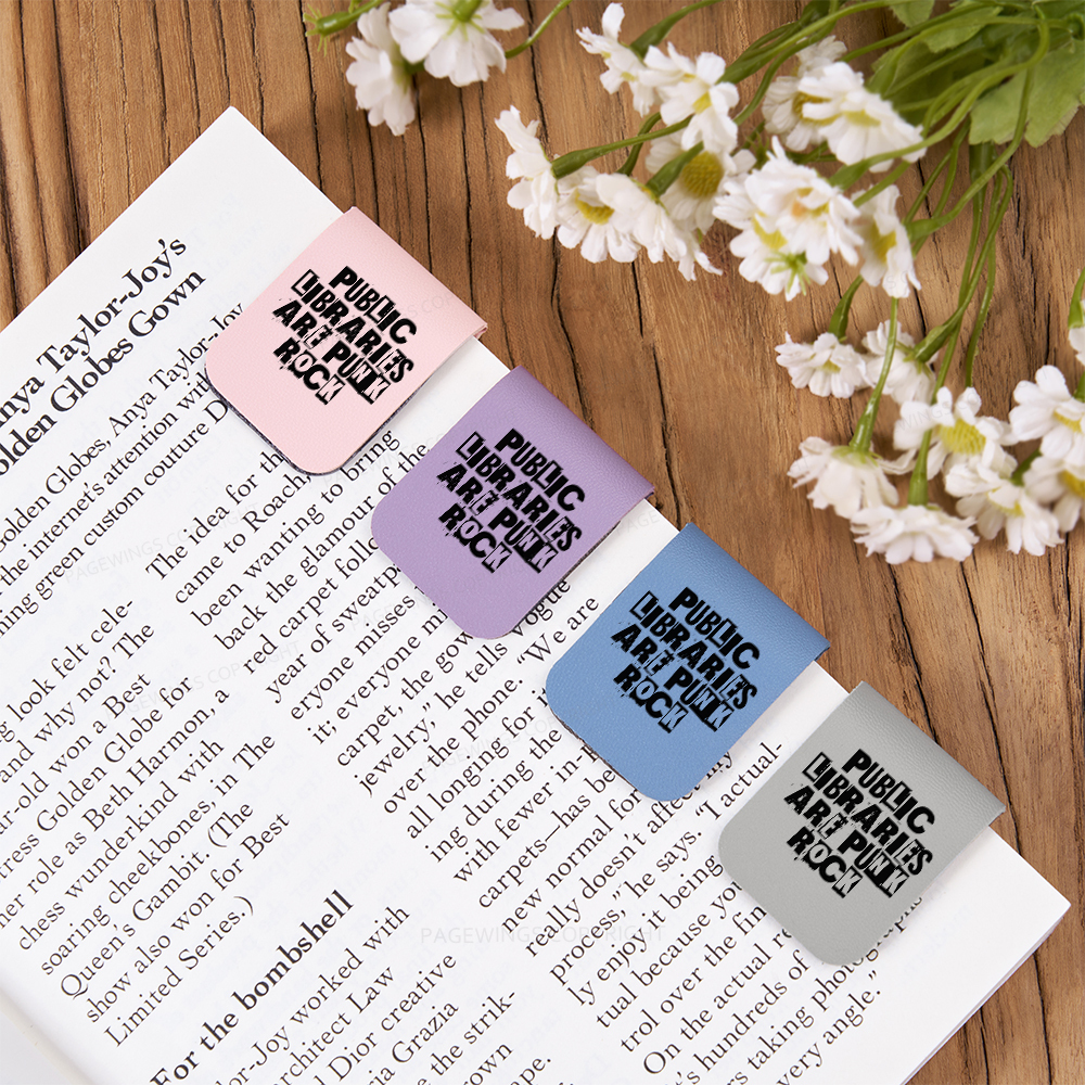 Pagewings Public Libraries Are Punk Rock Magnetic Bookmark