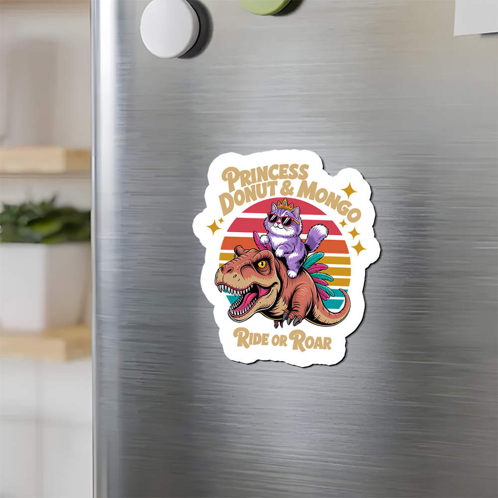 Pagewings Princess Donut & Mongo Fridge Magnet