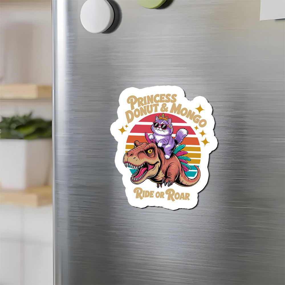 Pagewings Princess Donut & Mongo Fridge Magnet