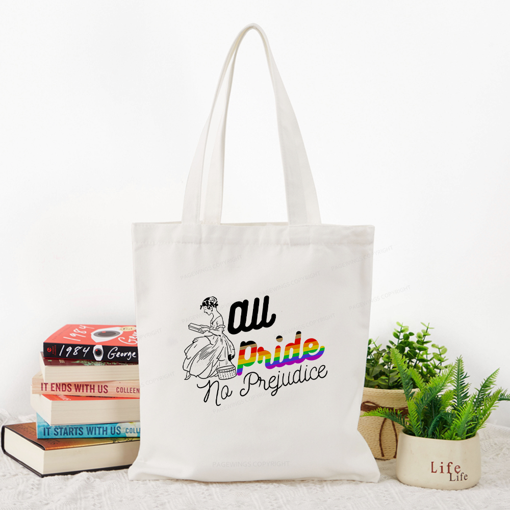 Pagewings All Pride No Prejudice Tote Bag