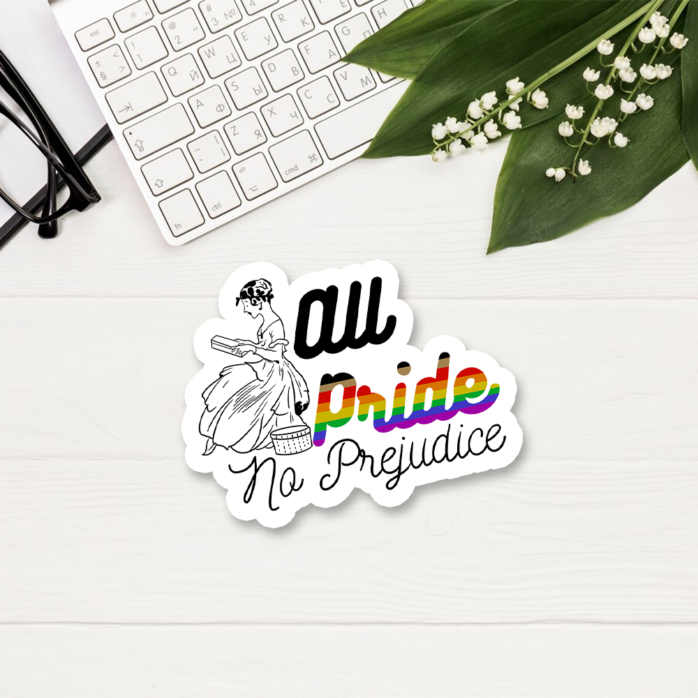 Pagewings All Pride No Prejudice Sticker