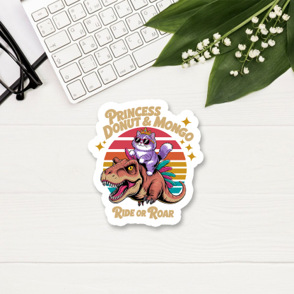 Pagewings Princess Donut & Mongo Sticker