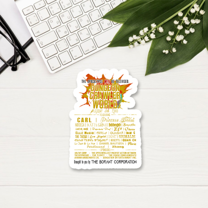 Pagewings Dungeon Crawler World Tour Sticker