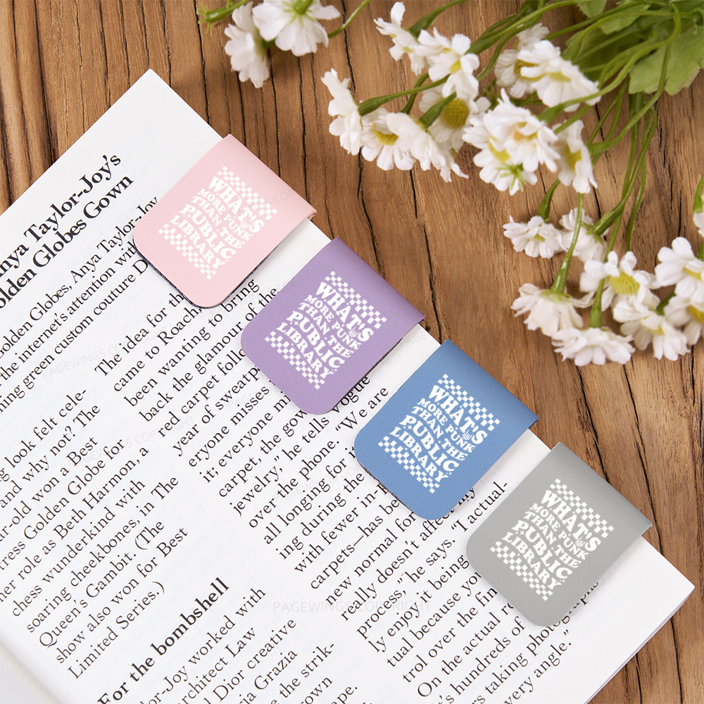 Pagewings Punk The Public Library Magnetic Bookmark