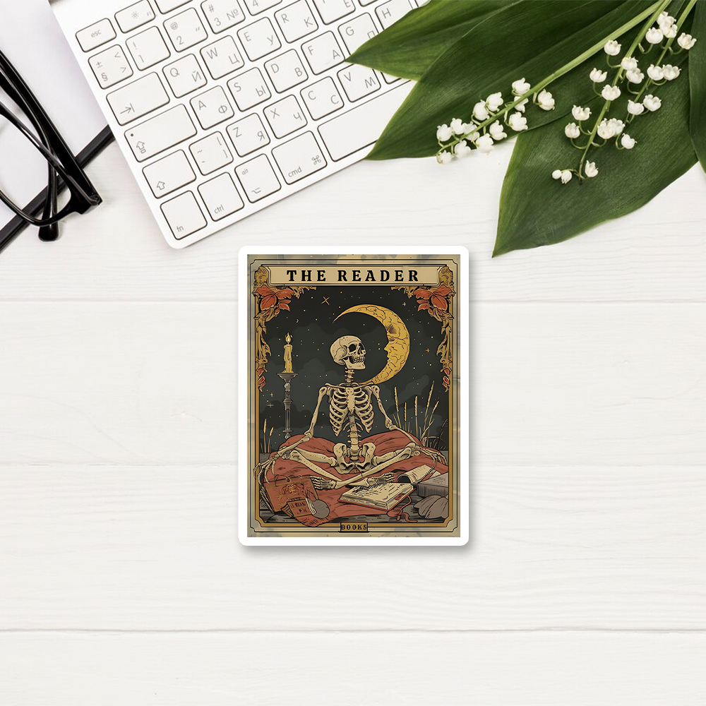 Pagewings The Reader Tarot Card Sticker