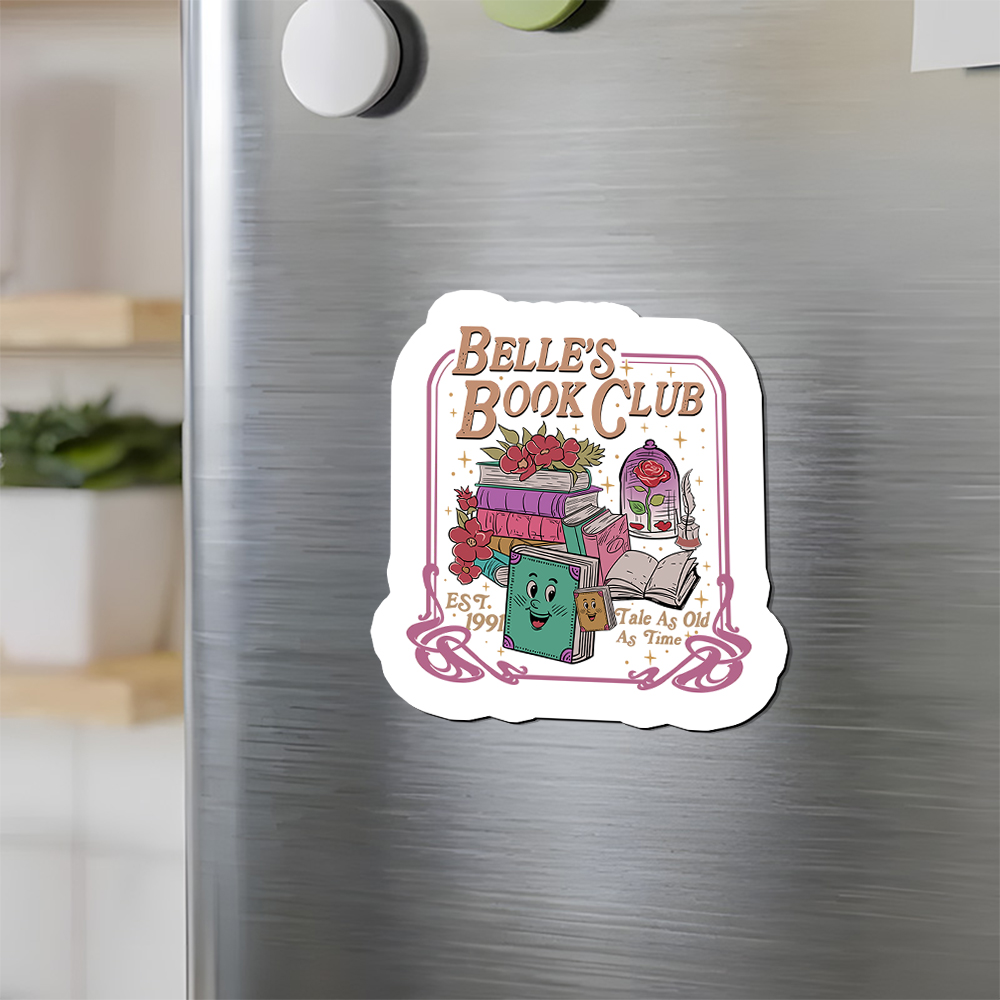 Pagewings Belle's Book Club Fridge Magnet