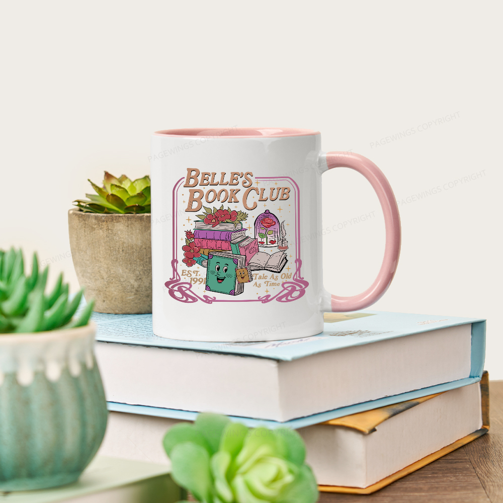 Pagewings Belle's Book Club Mug