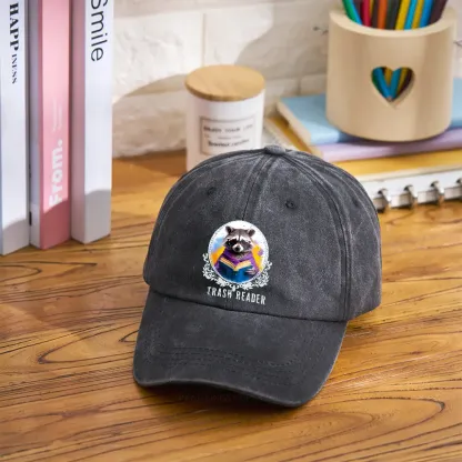 Pagewings Trash Reader Washed Cap