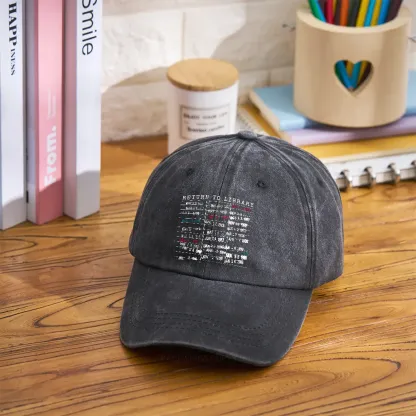 Pagewing Return To Library Washed Cap