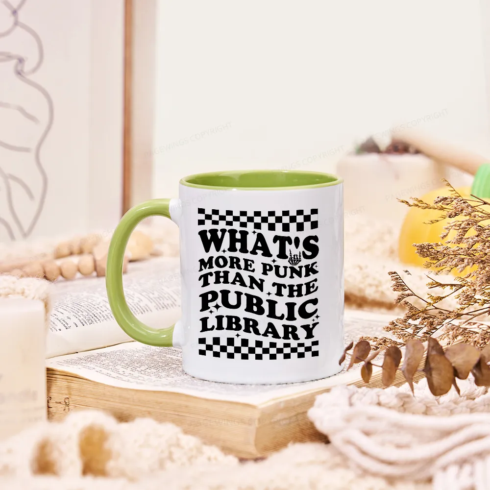 Pagewings Punk The Public Library Mug