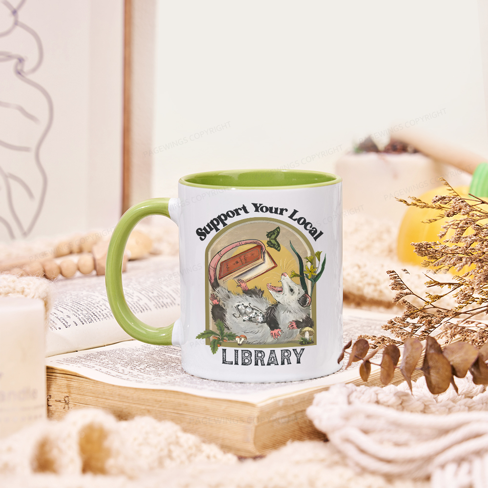 Pagewings Library Readers Make Leaders Jersey Short Sleeve Tee Mug