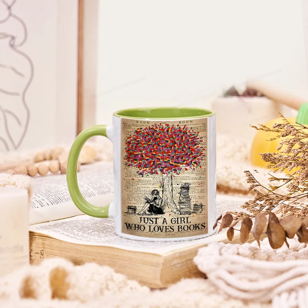 Pagewings Just A Girl Who Loves Books Mug