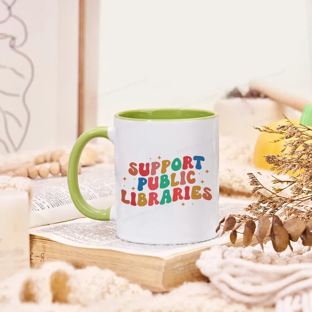 Pagewings Public Library Sweatshirt Mug