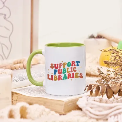 Pagewings Public Library Sweatshirt Mug