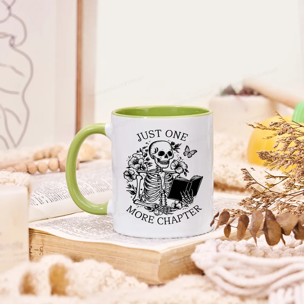 Pagewing One More Chapter Skeleton Unisex Tee Mug