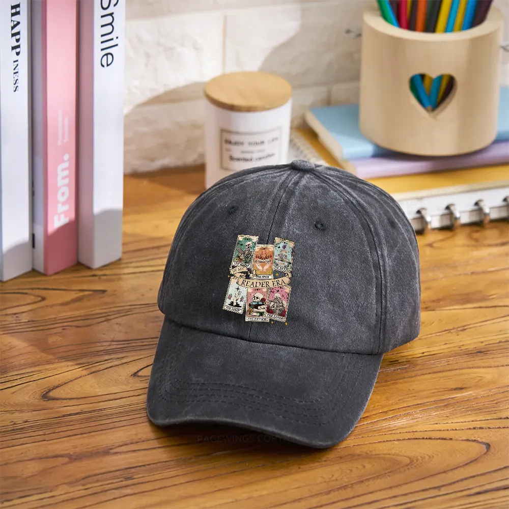 Pagewing Book Lover Gift, Bookish Gift Washed Cap