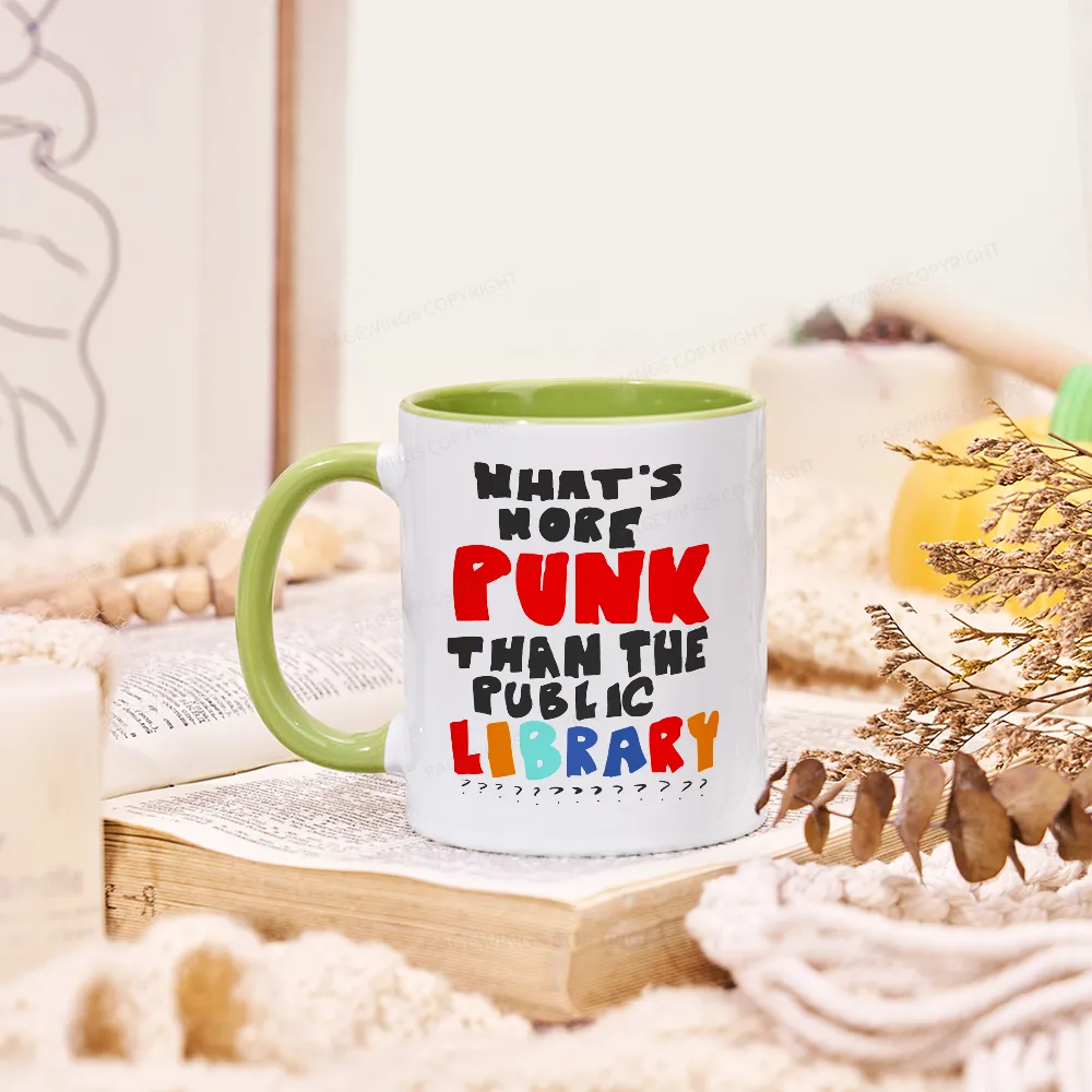 Pagewings What's More Punk Than The Public Library Mug