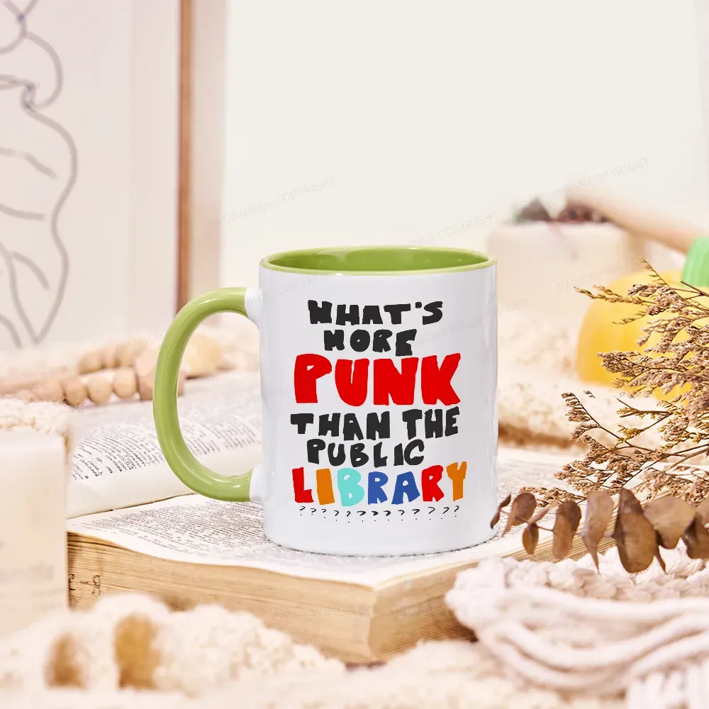 Pagewings What's More Punk Than The Public Library Mug