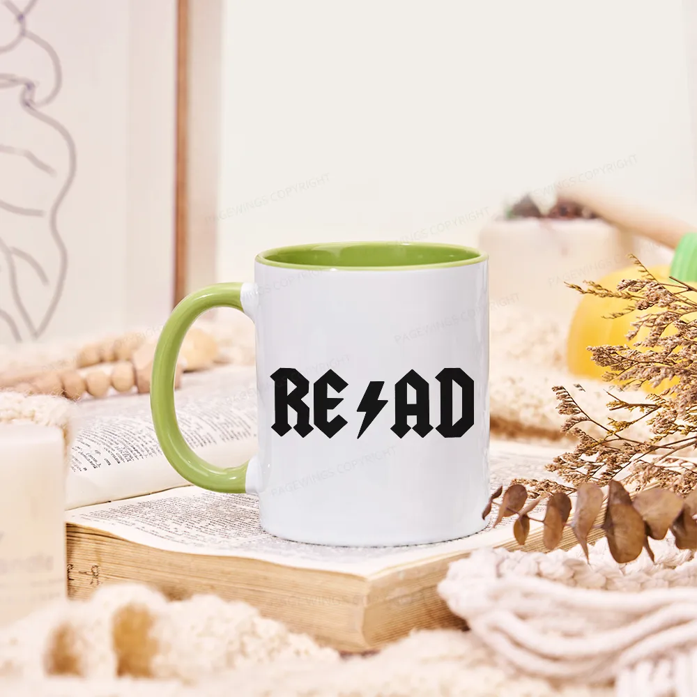 Pagewings Read Back In The Library "Rock And Roll" Mug