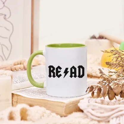 Pagewings Read Back In The Library "Rock And Roll" Mug