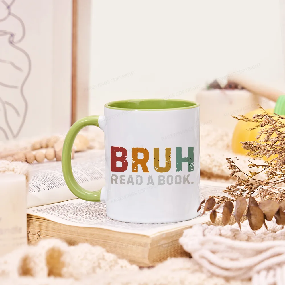 Pagewings Read A Book Bruh Mug