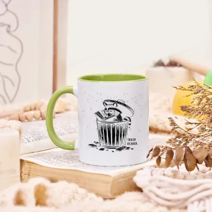 Pagewings Trash Reader Raccoon - Book Quote Mug