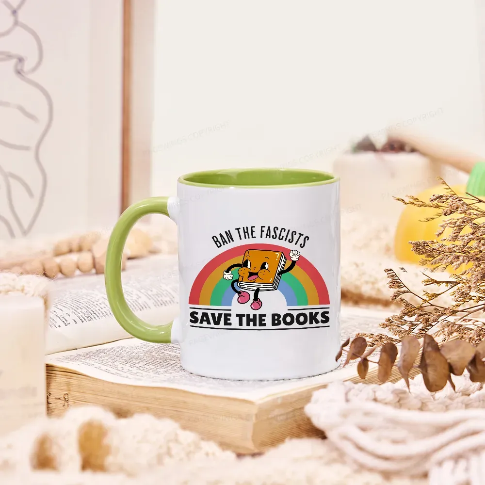 Pagewings Ban The Fascists Save The Books Mug