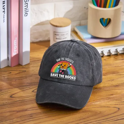 Pagewings Ban The Fascists Save The Books Washed Cap